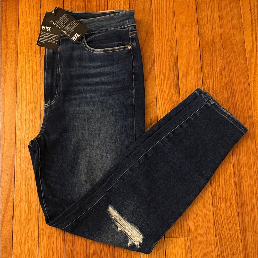 PAIGE Margo Ankle Lookout Destructed Skinny Jeans
